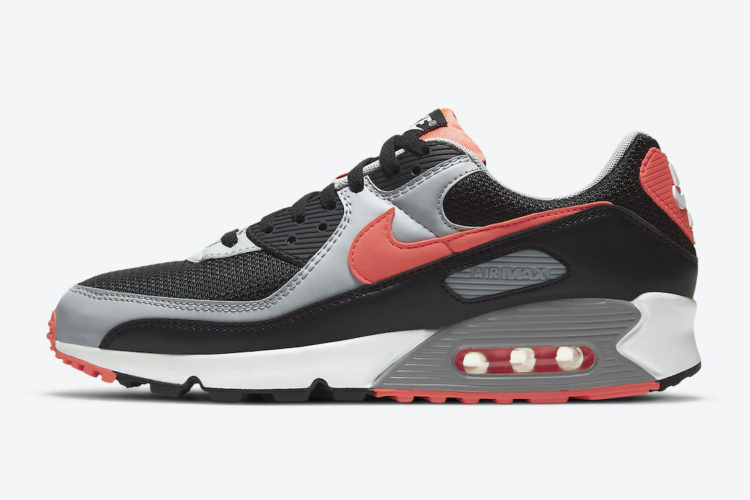 nike air max 90 black radiant red cz4222 001 release date 1 750x500