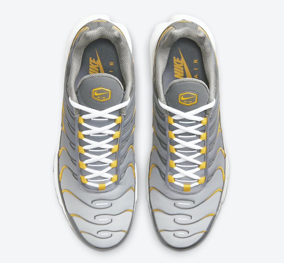 grey and yellow air max