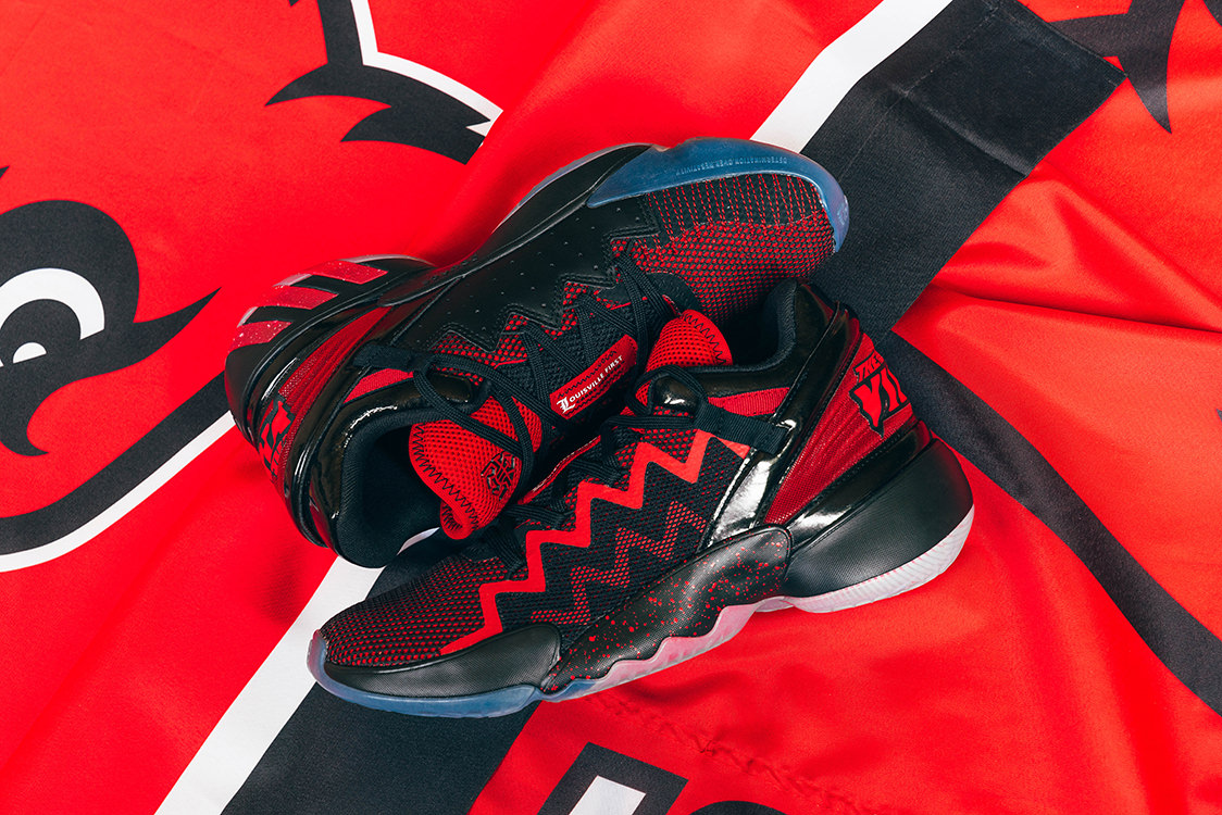 adidas Louisville Cardinals Black/Red D.O.N. Issue 2 Shoes