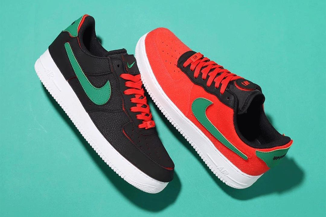 Nike Air Force 1/1 Black/Chile Red/Pine Green Release Date ...