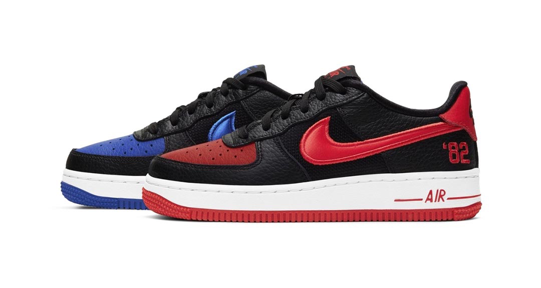 air force 1 low red and blue