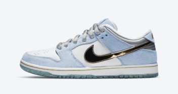 sean cliver nike sb dunk low white psychic blue metallic gold dc9936 100 release date 01 352x187