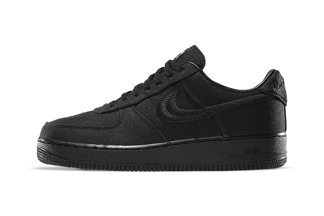 Stussy x Nike Air Force 1 Low Black CZ9084-001 Release Date