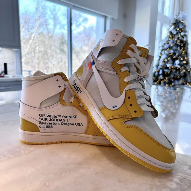 canary yellow off white jordan 1 where to buy