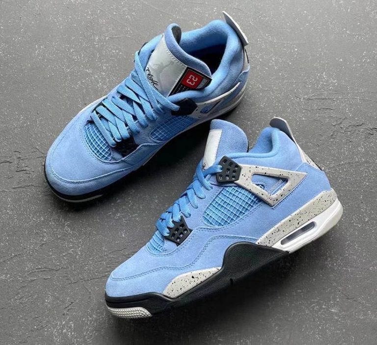 university blue jordan 4 outfit