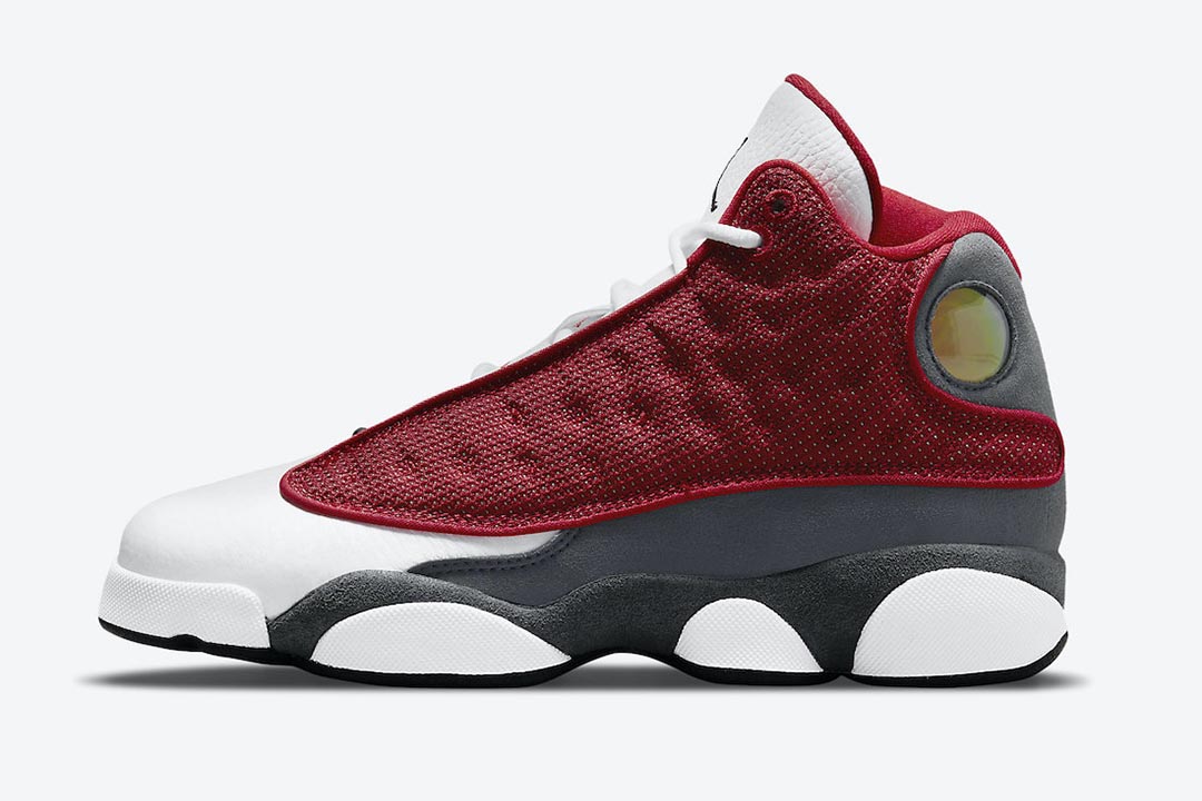 white and red jordan 13s