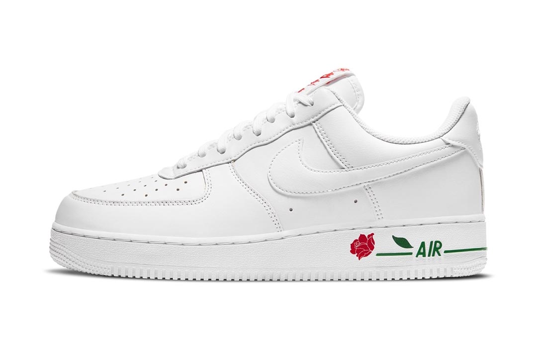 air force 1 red roses