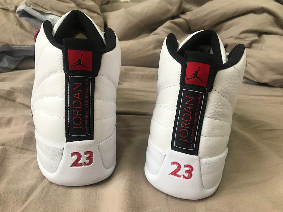 Air Jordan 1 Low 7-18 University Red Black Schuhe Sneaker Weiß Gr
