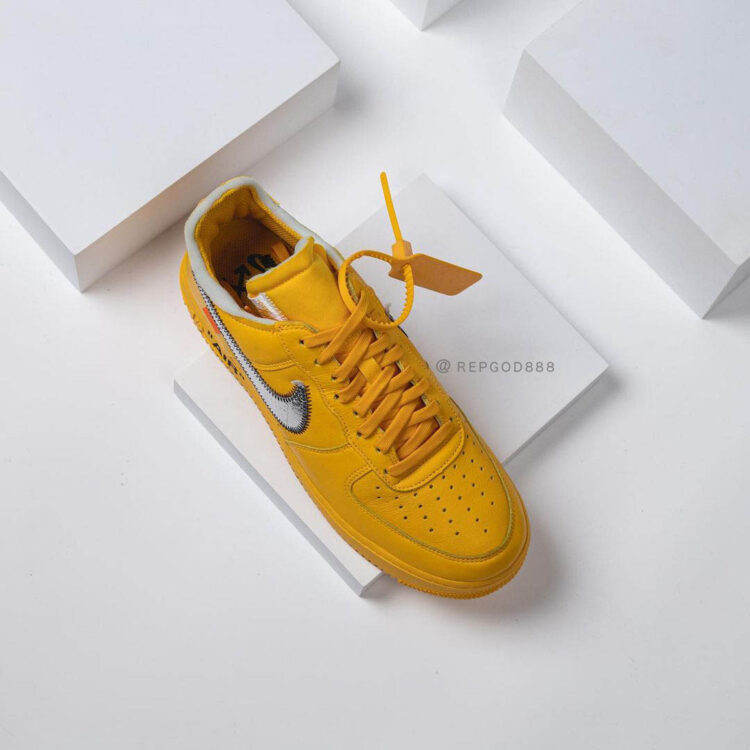 Off White Nike Air Force 1 Low University Gold Release Date Nice Kicks