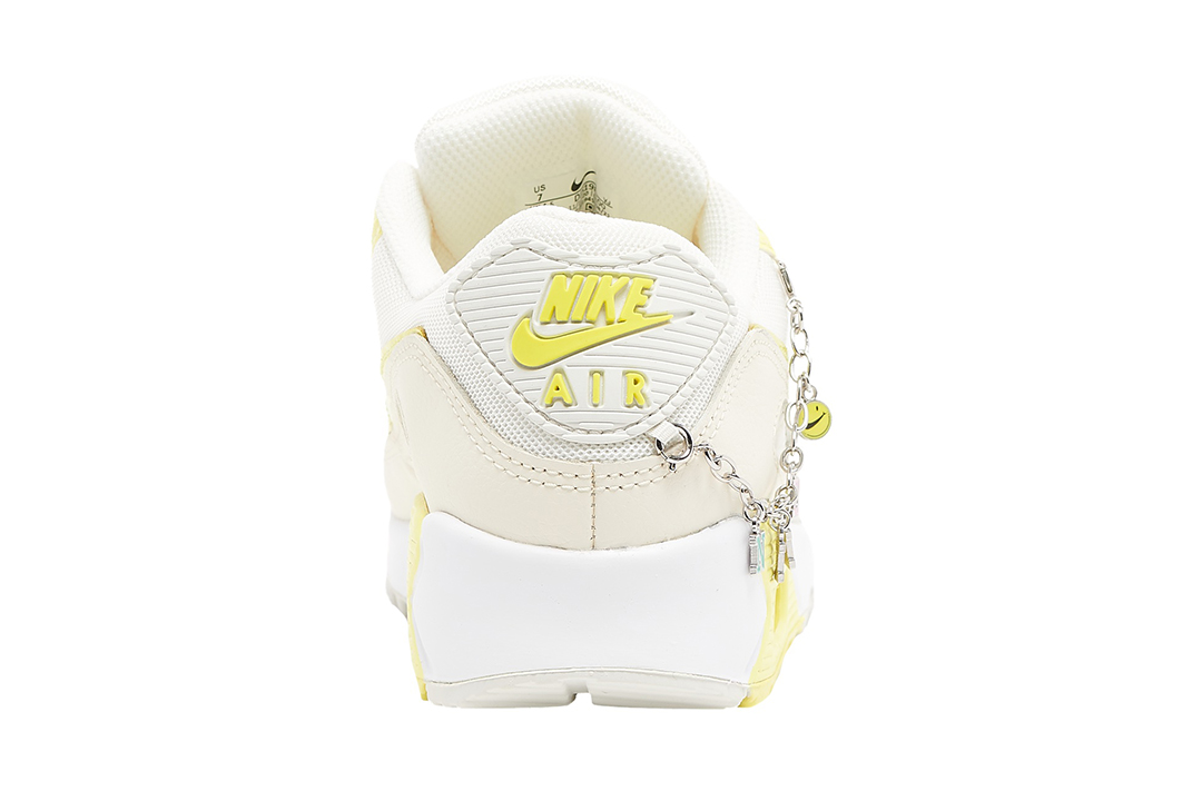 yellow air max with chain