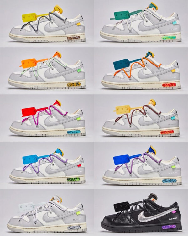 Off-White™ x Nike Dunk Low The 50 Pair 4 Photos