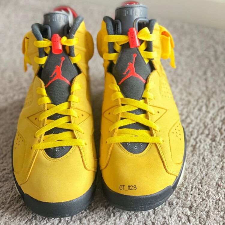 Another Look at Travis Scott's Yellow Air Jordan 6 Collab