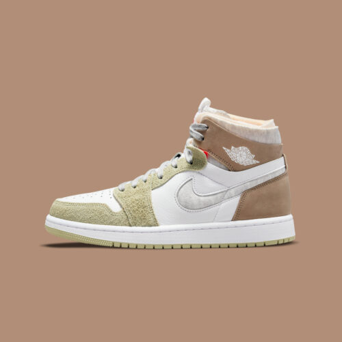 wmns air jordan 1 high zoom comfort olive aura