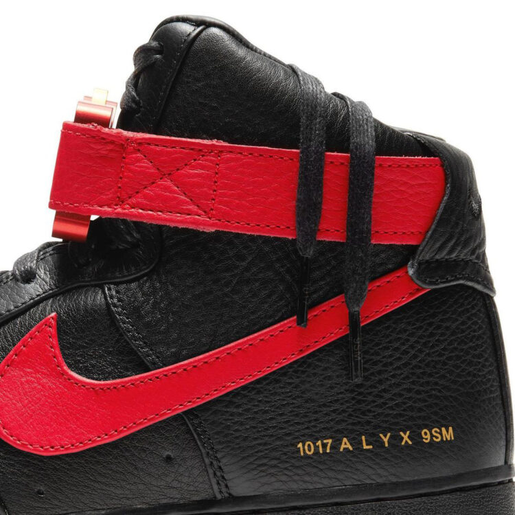 Air Force 1 High Alyx University Red Black