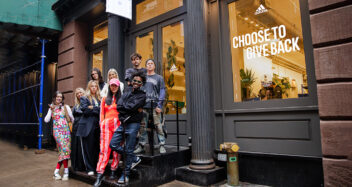adidas Collects Thousands of Pounds of Donated Clothes in One Day Only Pop Up lead 352x187