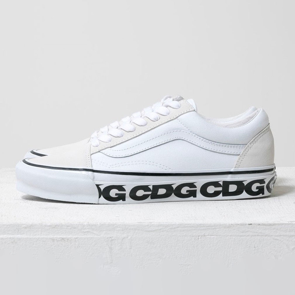 CDG x Vans Old Skool “White” Release Date | Nice Kicks