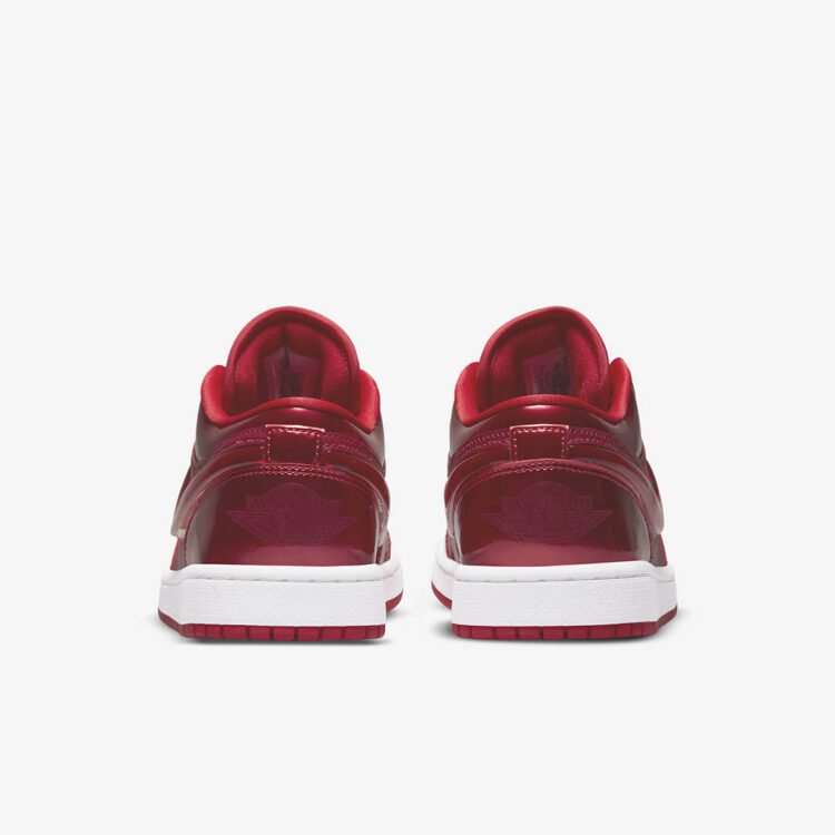 SBD, Air Jordan 1 Low Pomegranate Features Large Jeweled Swooshes