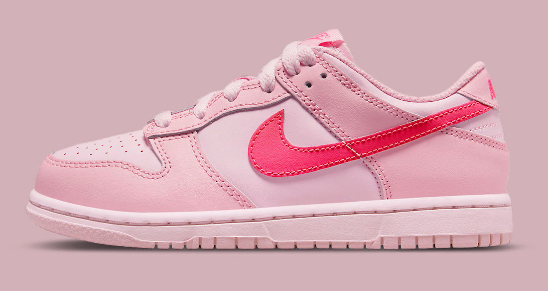 Nike Dunk Low Triple Pink GS - Medium Soft Pink/Hyper Pink/Pink