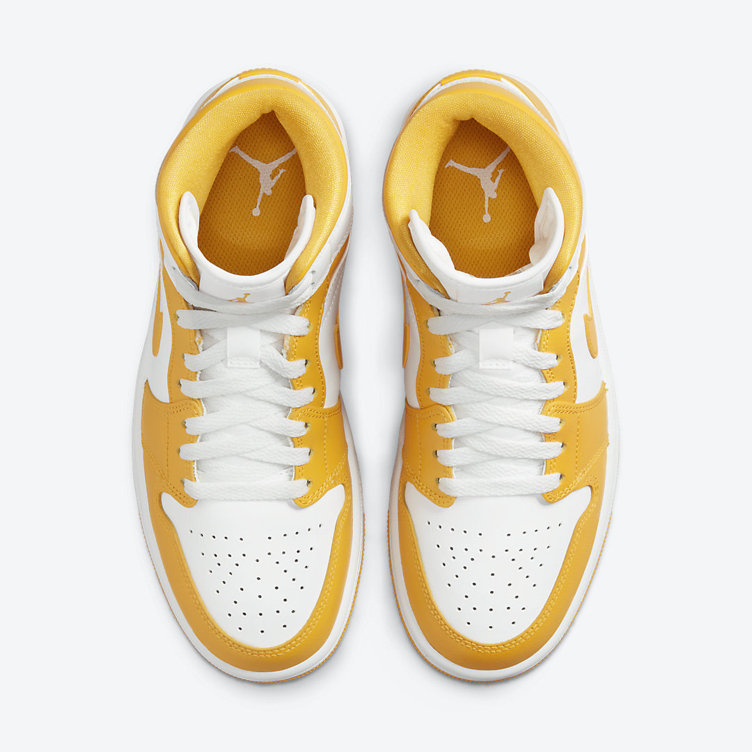 Air Jordan 1 Mid White/Yellow BQ6472-117 Release Date | Nice Kicks