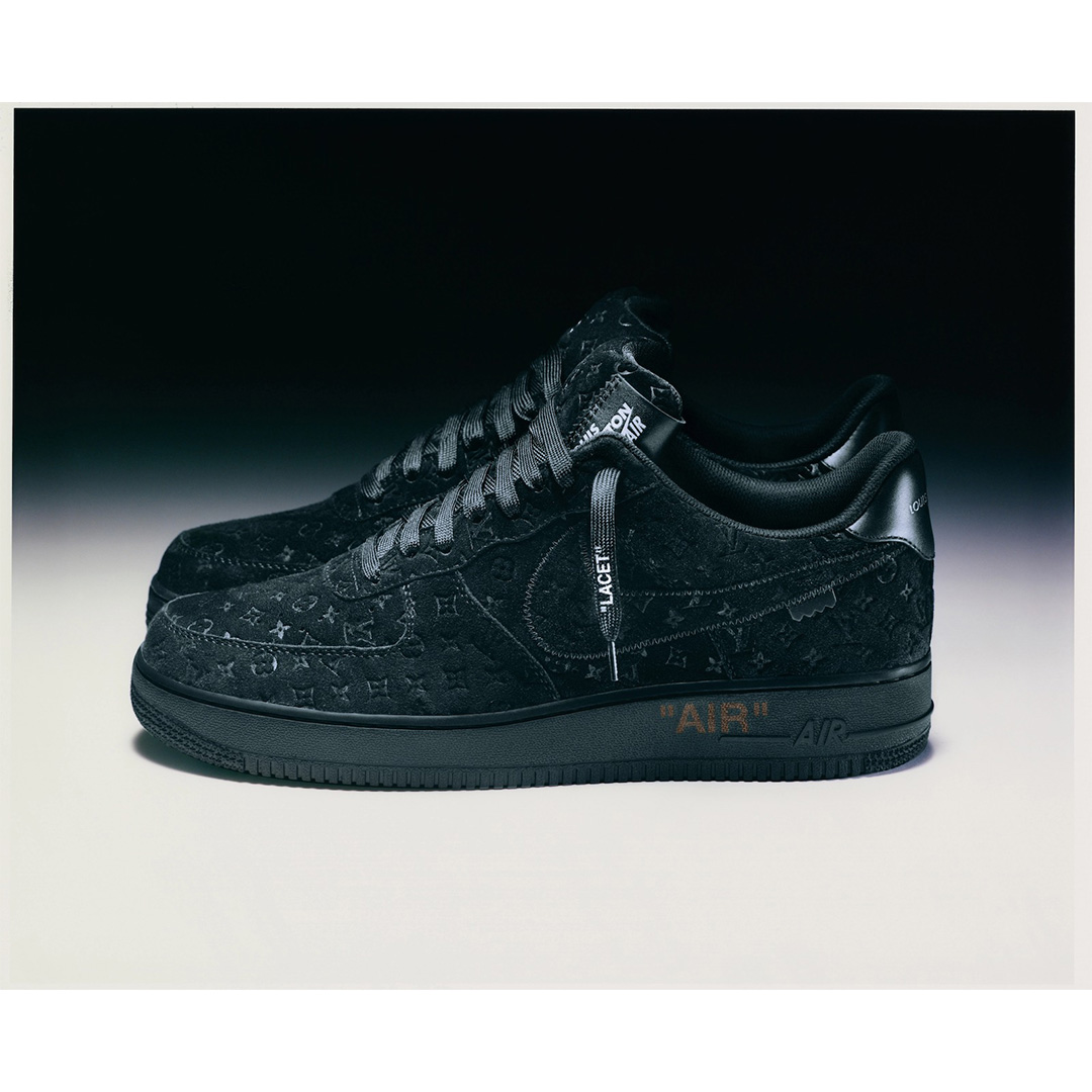 Louis Vuitton x Nike Air Force 1 07 Low Denim Black Beige Shoes Sneake -  Praise To Heaven
