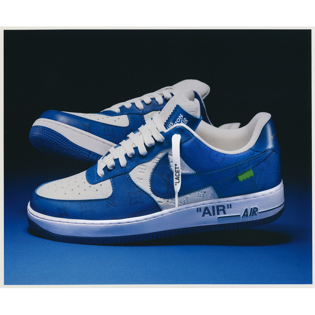 Nice Kicks on X: Louis Vuitton x Nike Air Force 1 Low in “Blue” 📗   / X