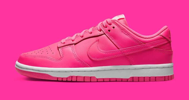 nike dunk low hot pink dz5196 600 release date 0 736x392