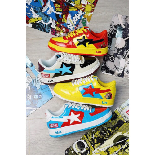 Marvel x Bape Bapesta Pack | Nice Kicks