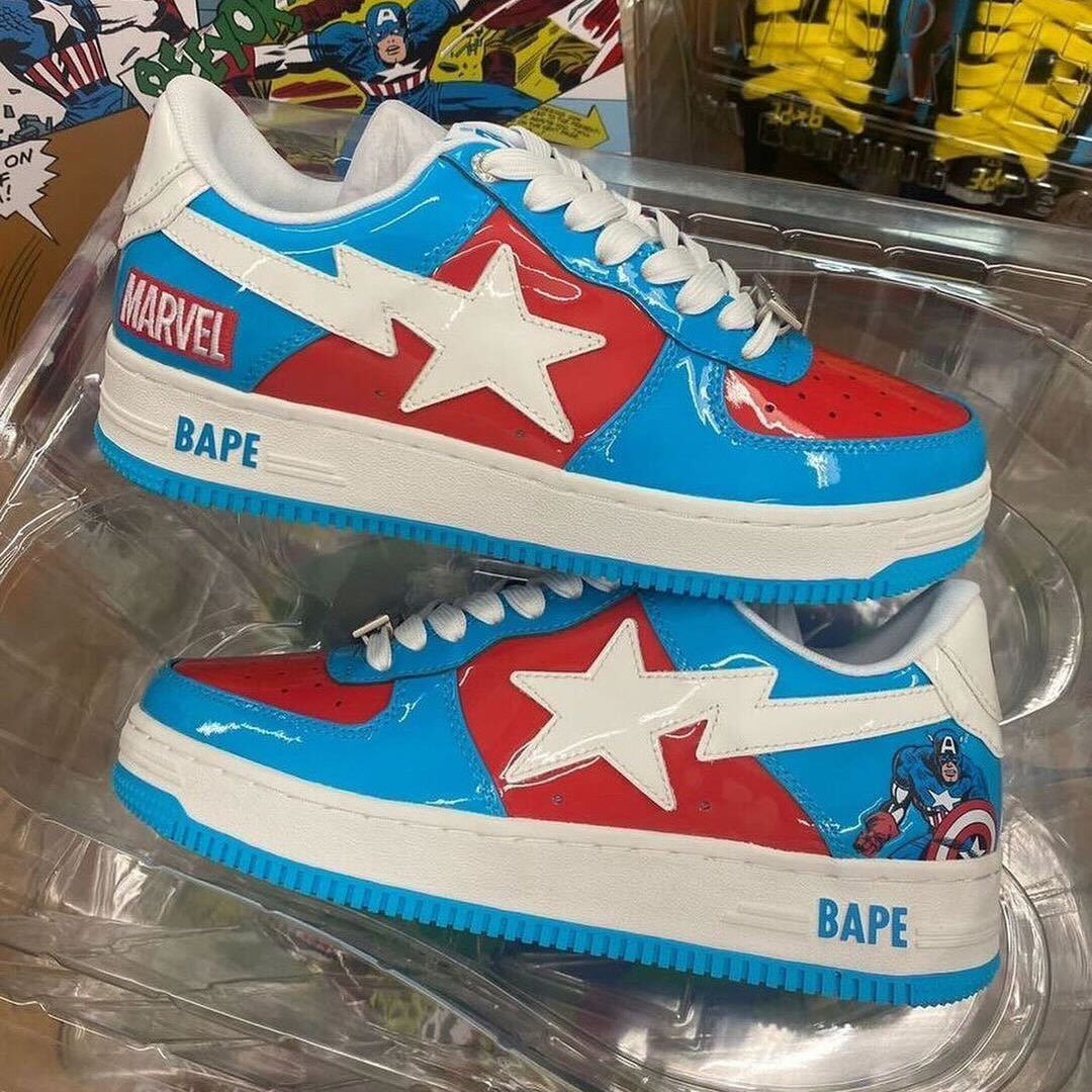 Marvel x Bape Bapesta Pack Nice Kicks