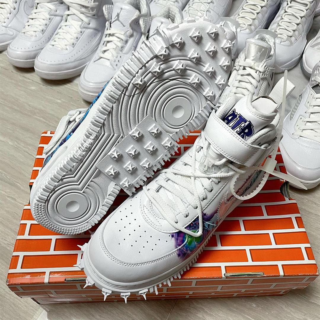 Buy Nike X Off-White Air Force 1 Mid Off-White - Graffiti White - Stadium  Goods