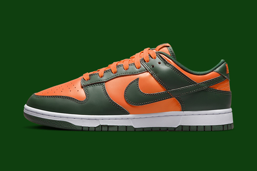 Nike Dunk Low Miami Hurricanes DD1391-300 Release Date