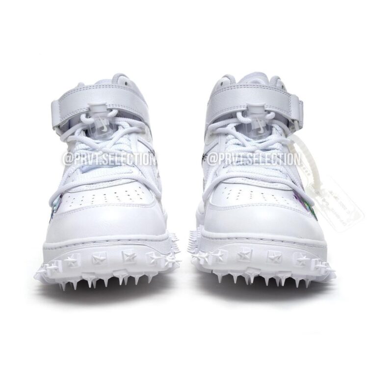Off-White X Nike Debut Air Force 1 Mid Graffiti Sneaker - V Magazine