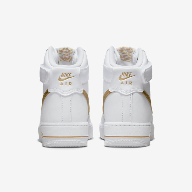 Nike Air Force 1 High Shoes (7.5) Womens White Metallic Gold DD9624-103  Sneakers