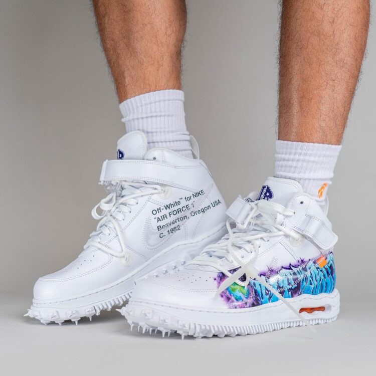 Nike Air Force 1 Mid Off-White Graffiti White – The Vault 312
