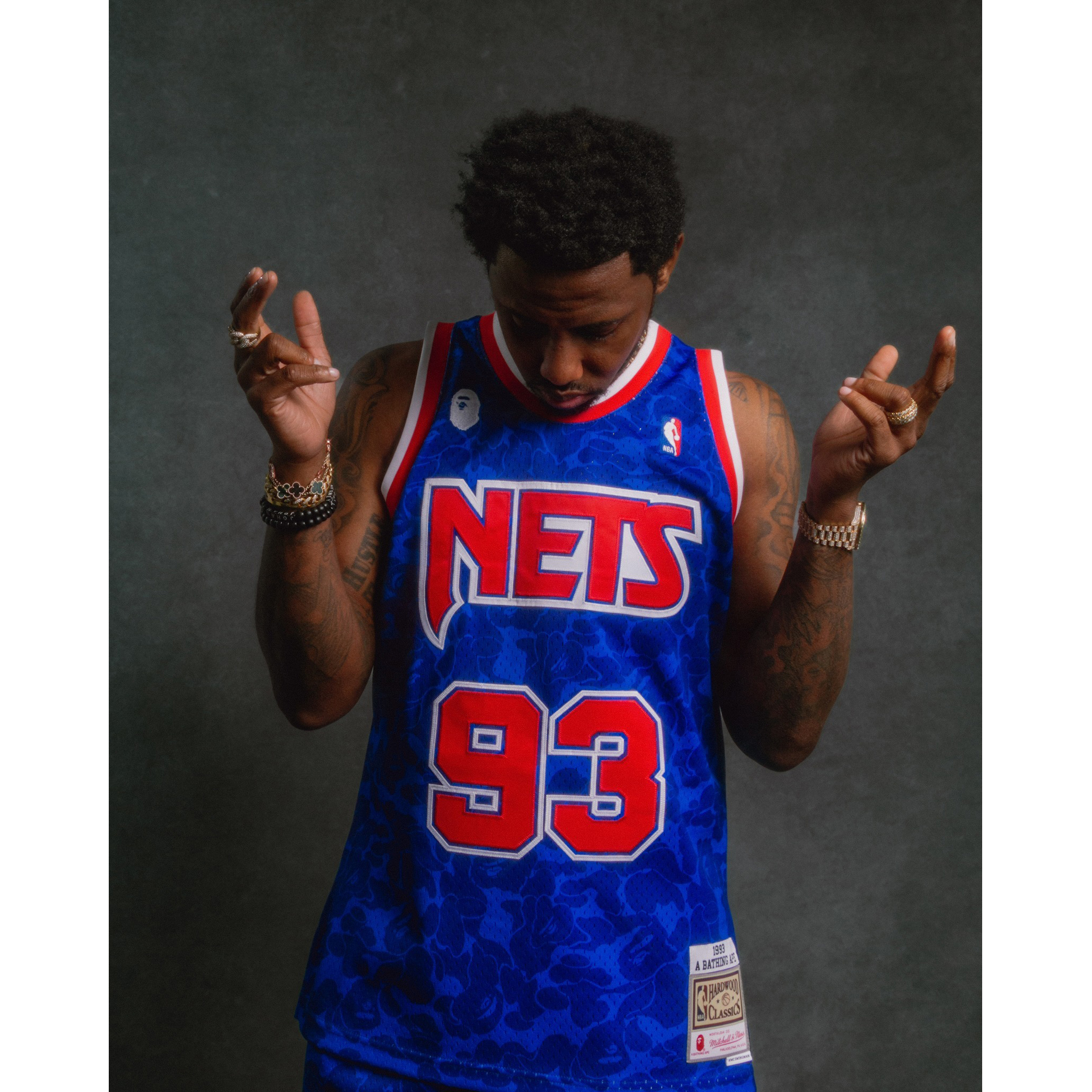 Bape x Mitchell & Ness New York Knicks NBA Jersey