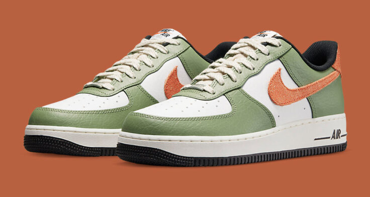 Louis Vuitton x Nike Air Force 1 Low Green Suede Sample