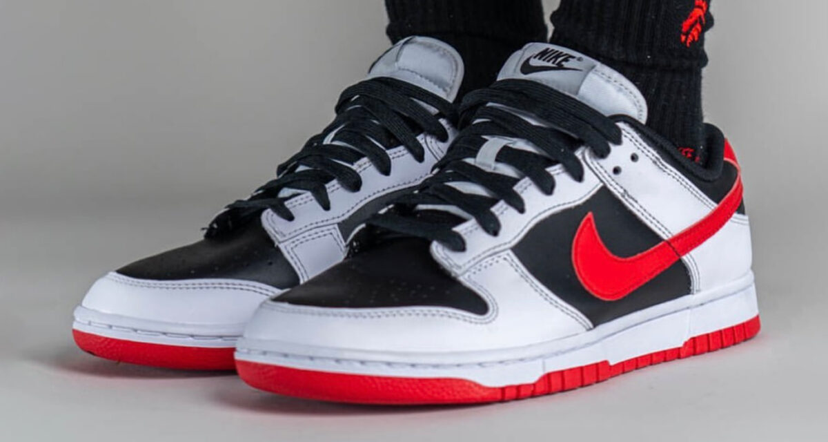 Nike Dunk Low (White/University Red-Black) | Nice Kicks