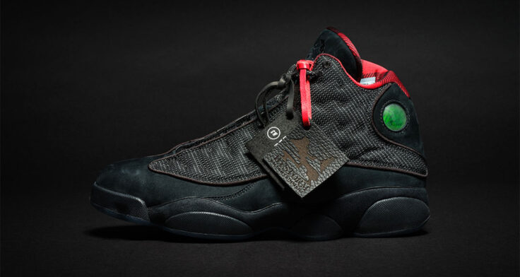 G C Snake Air Jordan 13 Black Red Sneaker - S13
