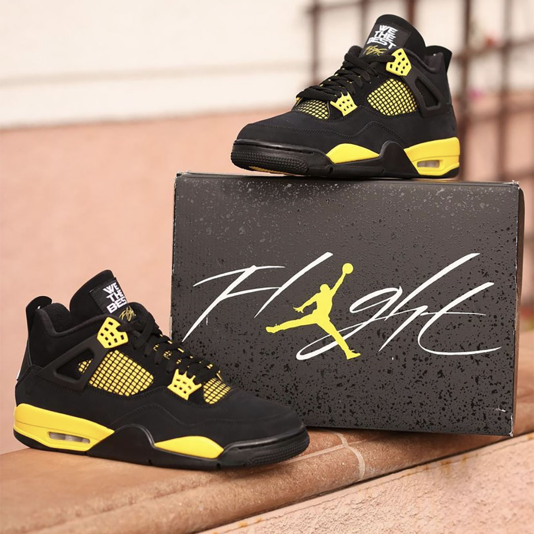 DJ Khaled x Air Jordan 4 "Thunder" PE Nice Kicks