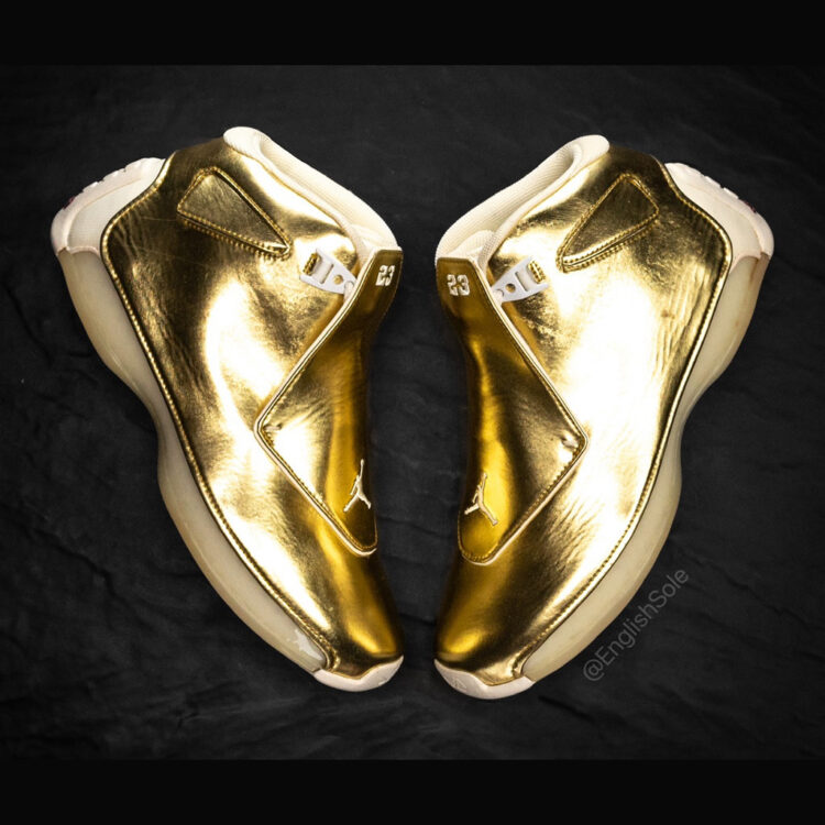 Air Jordan 18 OVO “Gold” Sample | Nice Kicks