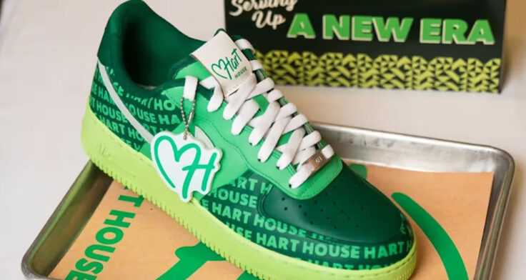 Kevin Hart Raffles Custom Hart House Nike Air Force 1 release date lead 736x392