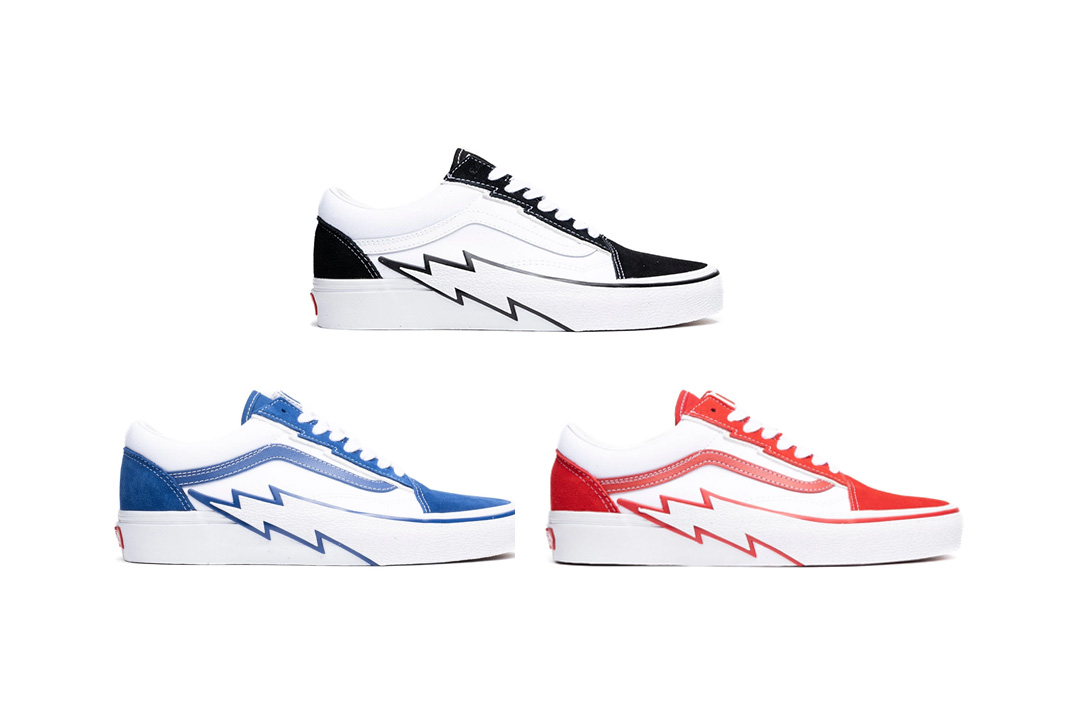 Vans has introduced their own Old Skools with lightning bolts that