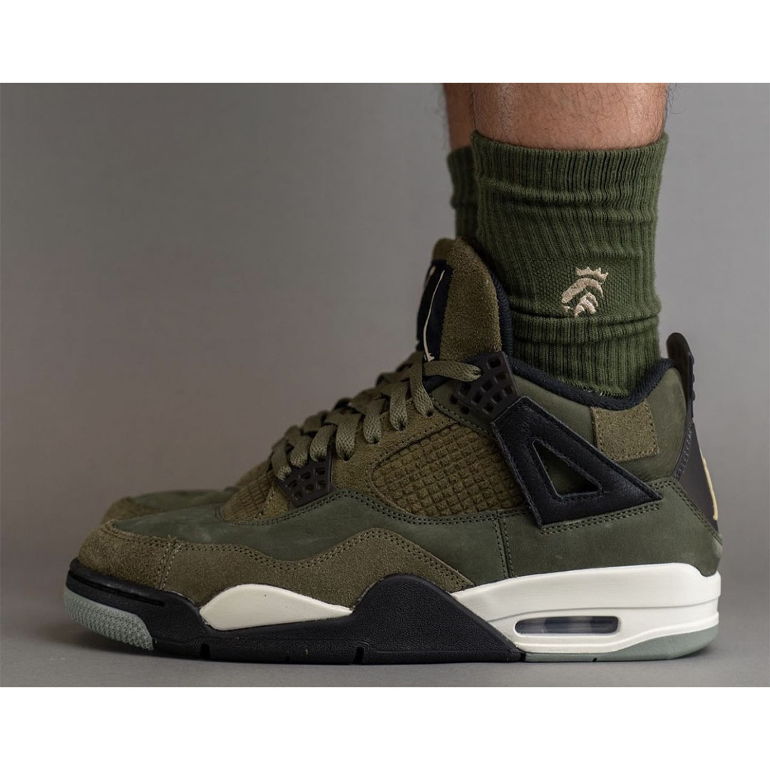 Air Jordan 4 Craft "Medium Olive" FB9927200 Nice Kicks