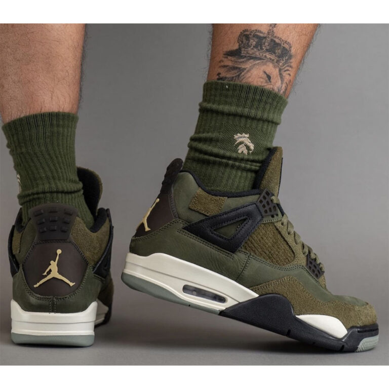 Air Jordan 4 Craft "Medium Olive" FB9927200 Nice Kicks