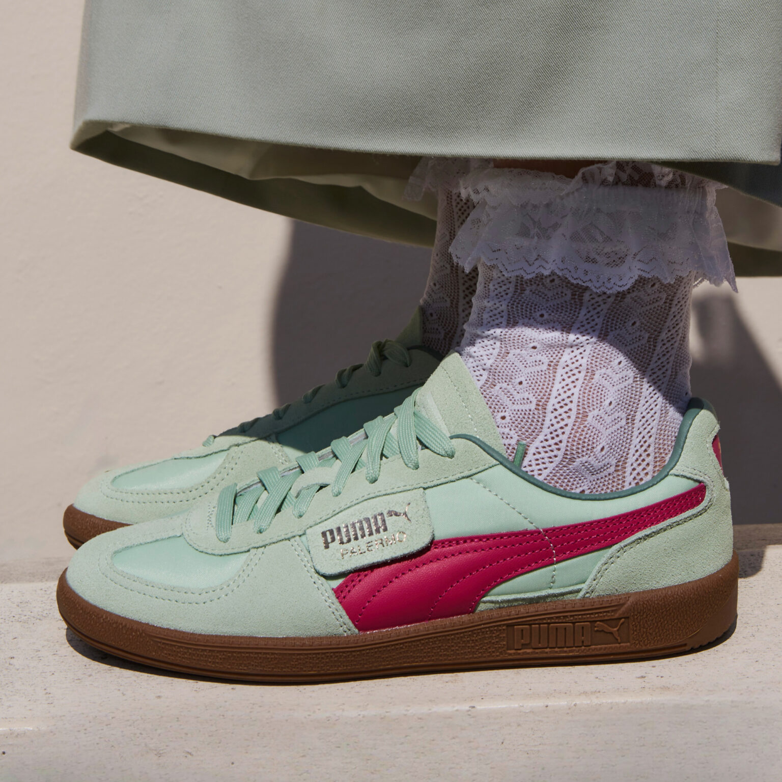 PUMA Palermo “Light Mint” “Silver Sky” | Nice Kicks