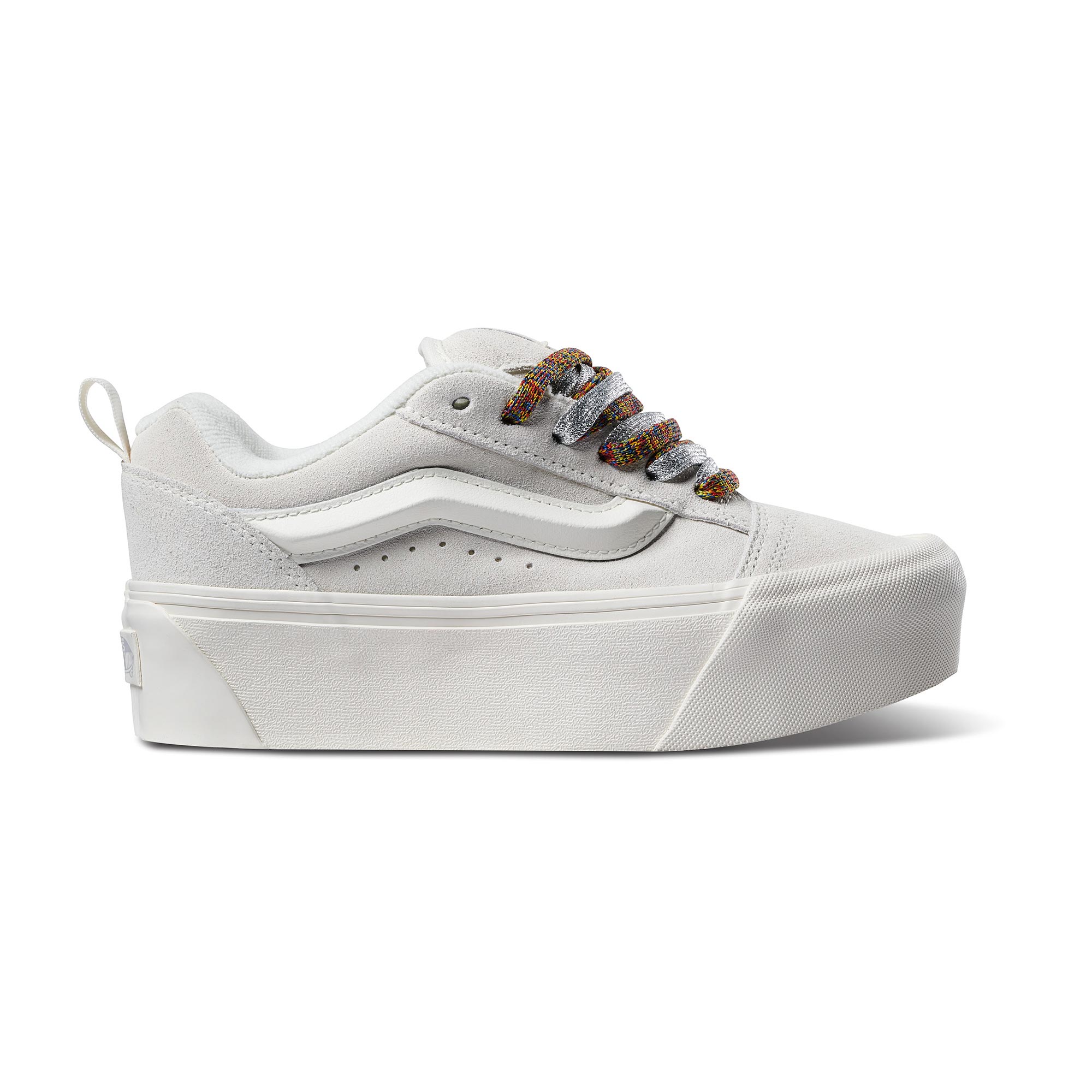 Vans Knu Stack (Metallic Silver/True White) C00081 | Nice Kicks