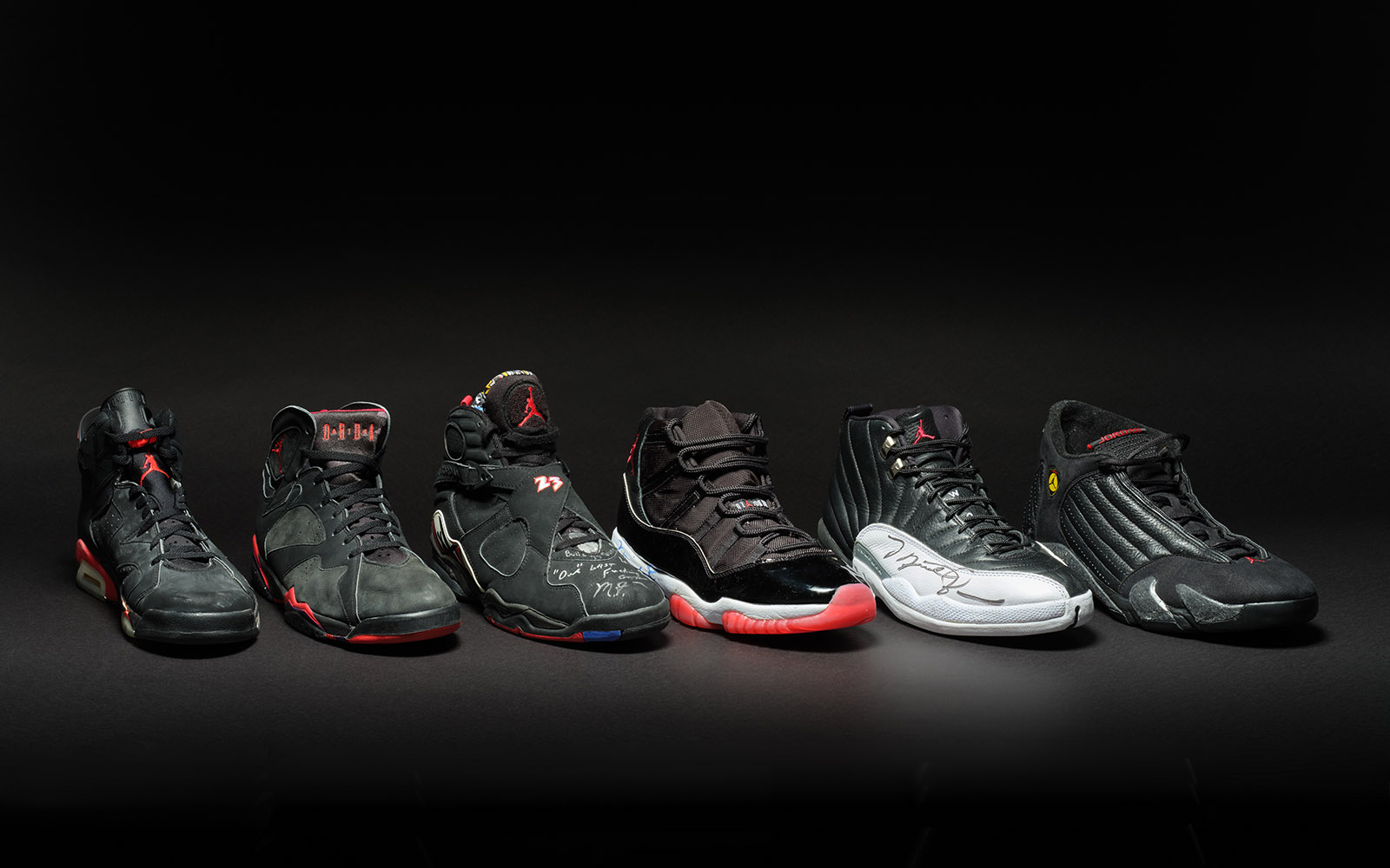 Michael Jordan's Six Championship Sneakers Icon Sotheby's Dynasty Collection