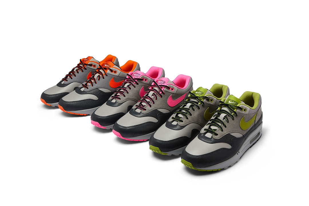 2024.6.22球鞋发售:灰绿低帮生活休闲鞋 HUF x Nike Air Max 1“Pear”HF3713 002