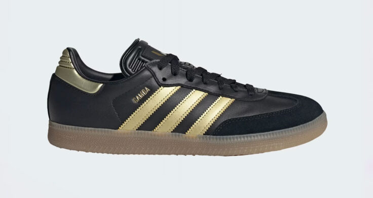 Lionel Messi x Sneakers adidas Samba Indoor "Black/Gold" IH8159