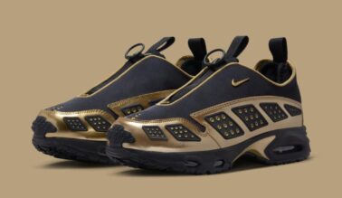 light grey Nike Star flyknit running shoes black gold Sunder "Black/Metallic Gold" HJ4130-002