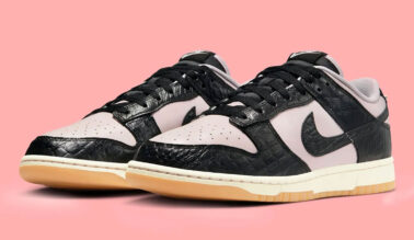 Nike sport dunk low pink oxford black croc 0 378x219